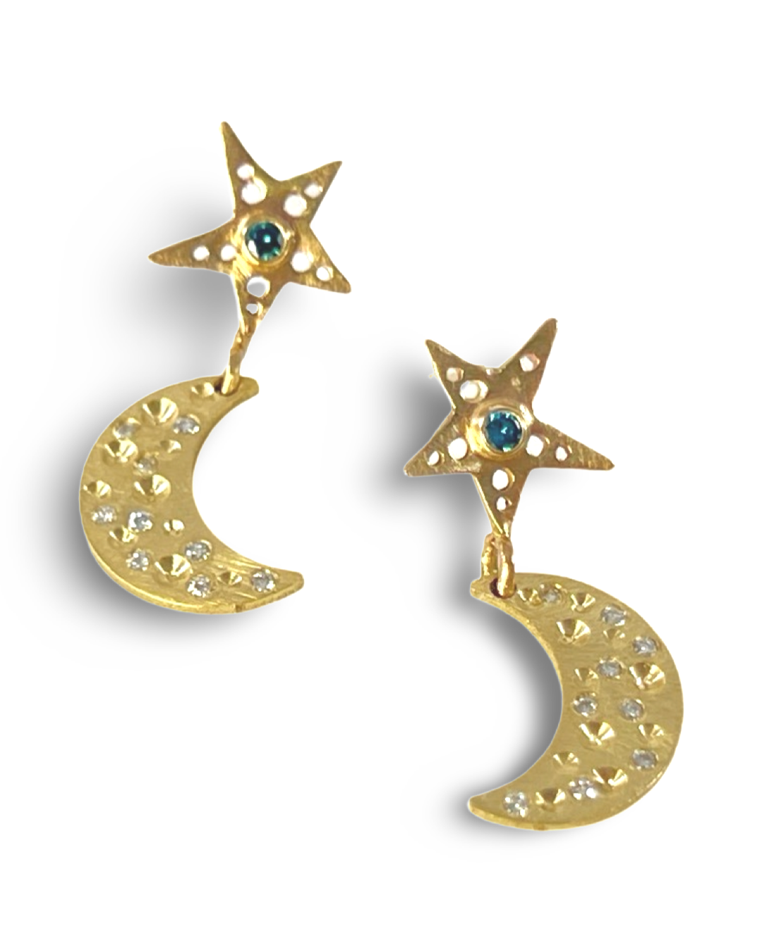 Star and Moon Earrings | Jessica Hicks Jewelry