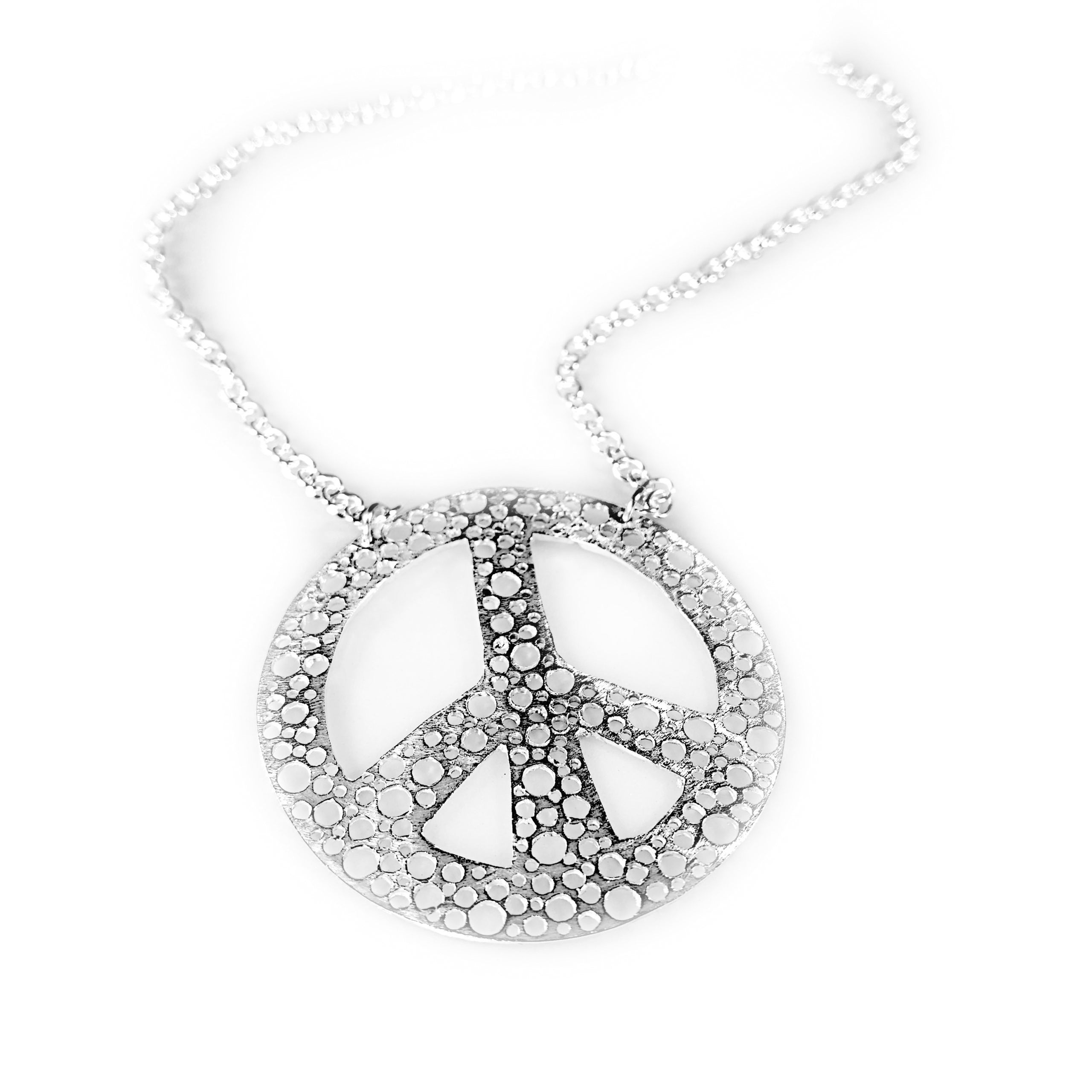 Love and Peace Necklace | Peace Sign Jewelry - Island Cowgirl